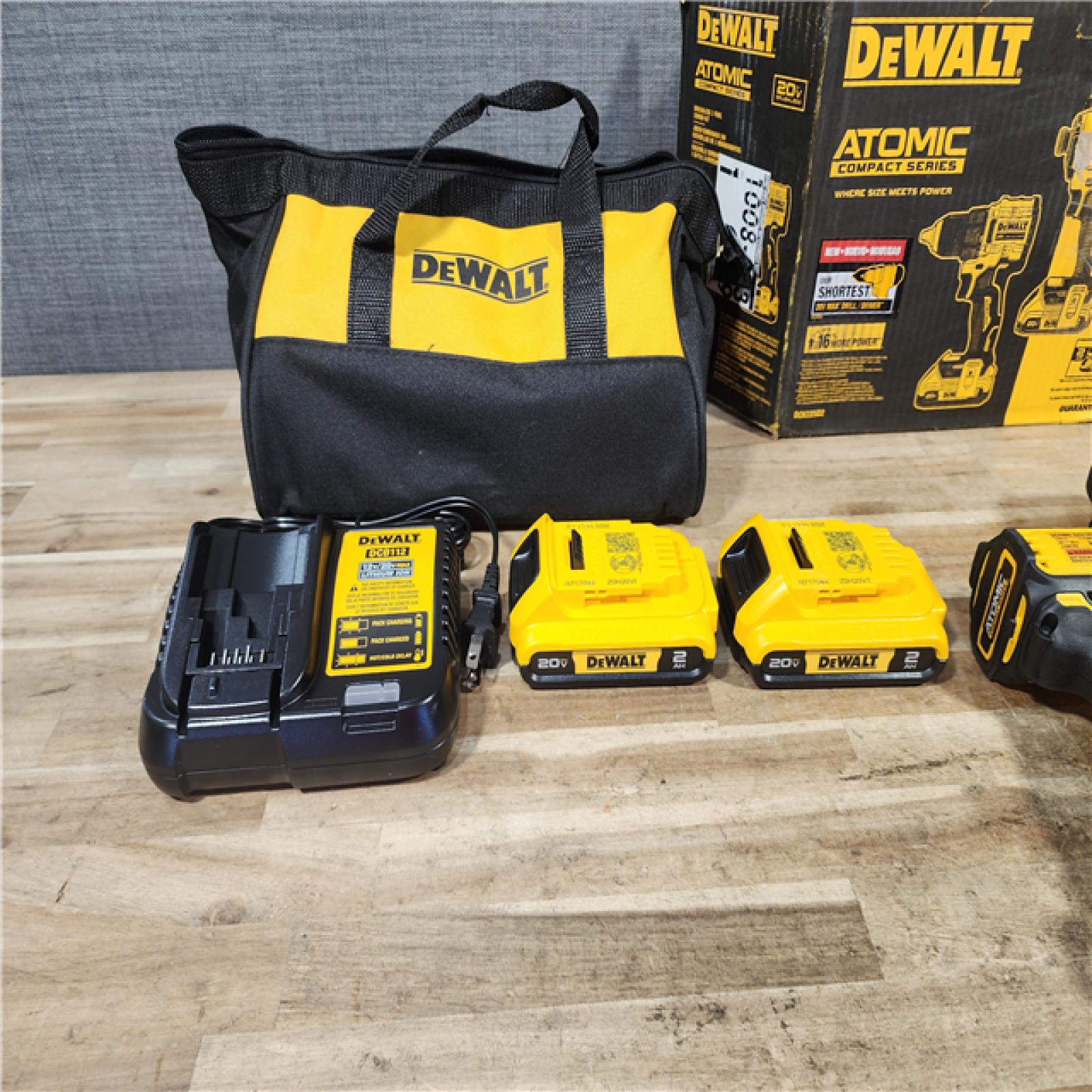 HOUSTON LOCATION - AS - IS DEWALT ATOMIC 20-Volt MAX Lithium-Ion Cordless Combo Kit