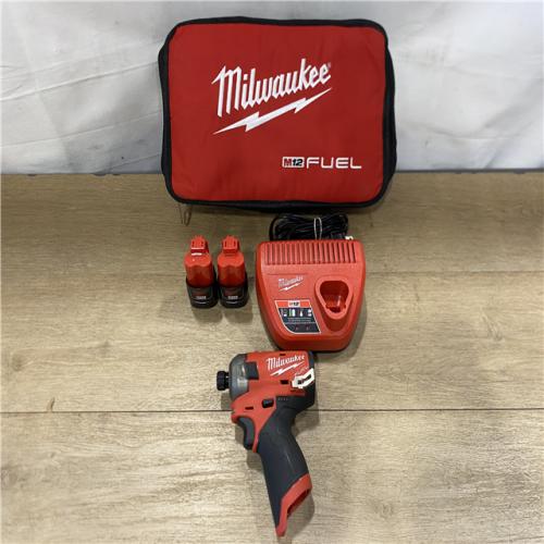 AS-IS Milwaukee FUEL SURGE 12V Lithium-Ion Brushless Cordless 1/4 in. Hex Impact Driver Compact Kit