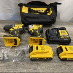 AS-IS DEWALT ATOMIC 20-Volt MAX Lithium-Ion Cordless (2-Tool) Combo Kit