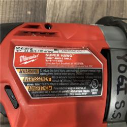 AS-IS Milwaukee FUEL 18V Lithium-Ion Brushless Cordless GEN 2 SUPER HAWG 7/16 in. Right Angle Drill (Tool-Only)