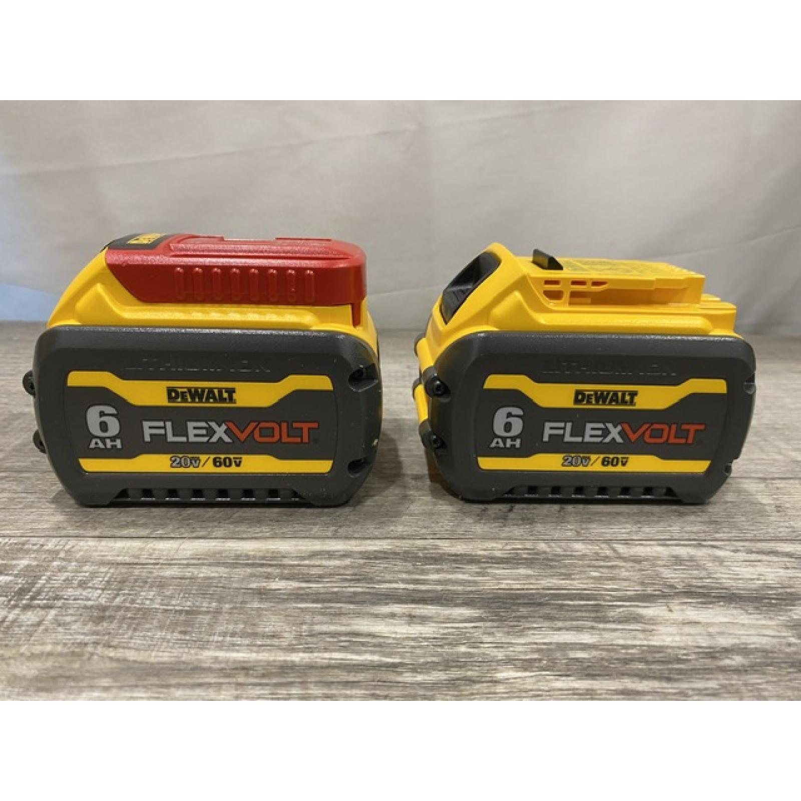 AS-IS DEWALT FLEXVOLT 20V/60V MAX Lithium-Ion 6.0Ah Battery Pack (2 Pack)