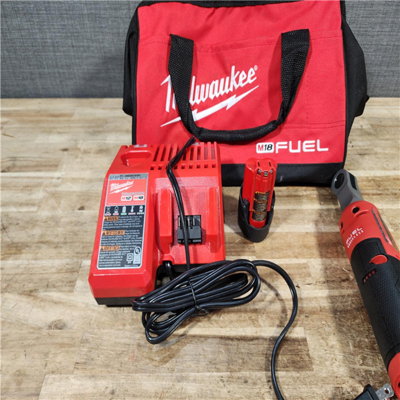 HOUSTON LOCATION - AS - IS Milwaukee FUEL 12V Lithium-Ion Brushless Cordless High Speed 3/8 in. Ratchet Kit