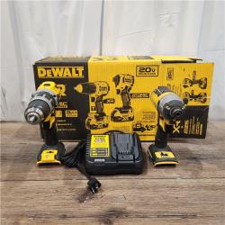 AS IS DEWALT 20V MAX XR Hammer Drill and ATOMIC Impact Driver 2 Tool Cordless Combo Kit