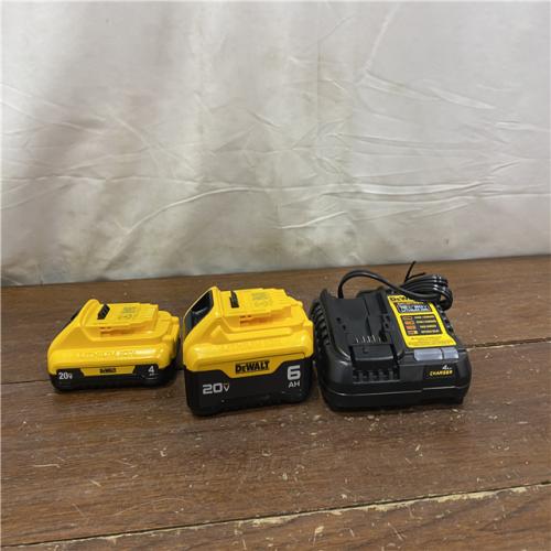 AS-IS DEWALT 20V MAX Lithium-Ion 6.0Ah and 4.0Ah Battery and Charger Starter Kit