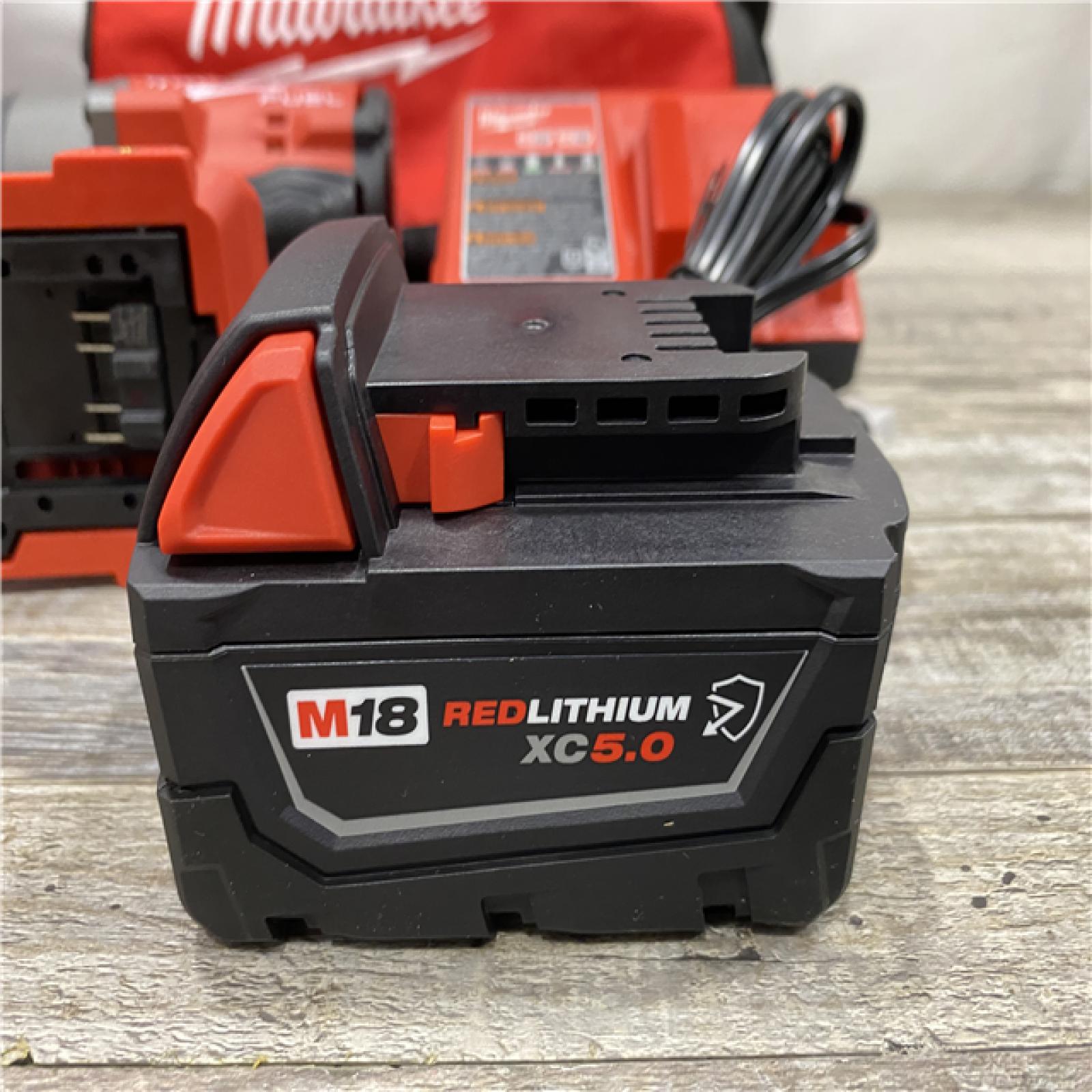 AS-IS Milwaukee FUEL 18V Lithium-Ion Brushless Cordless 1/2 in. Impact Wrench w/Friction Ring Kit