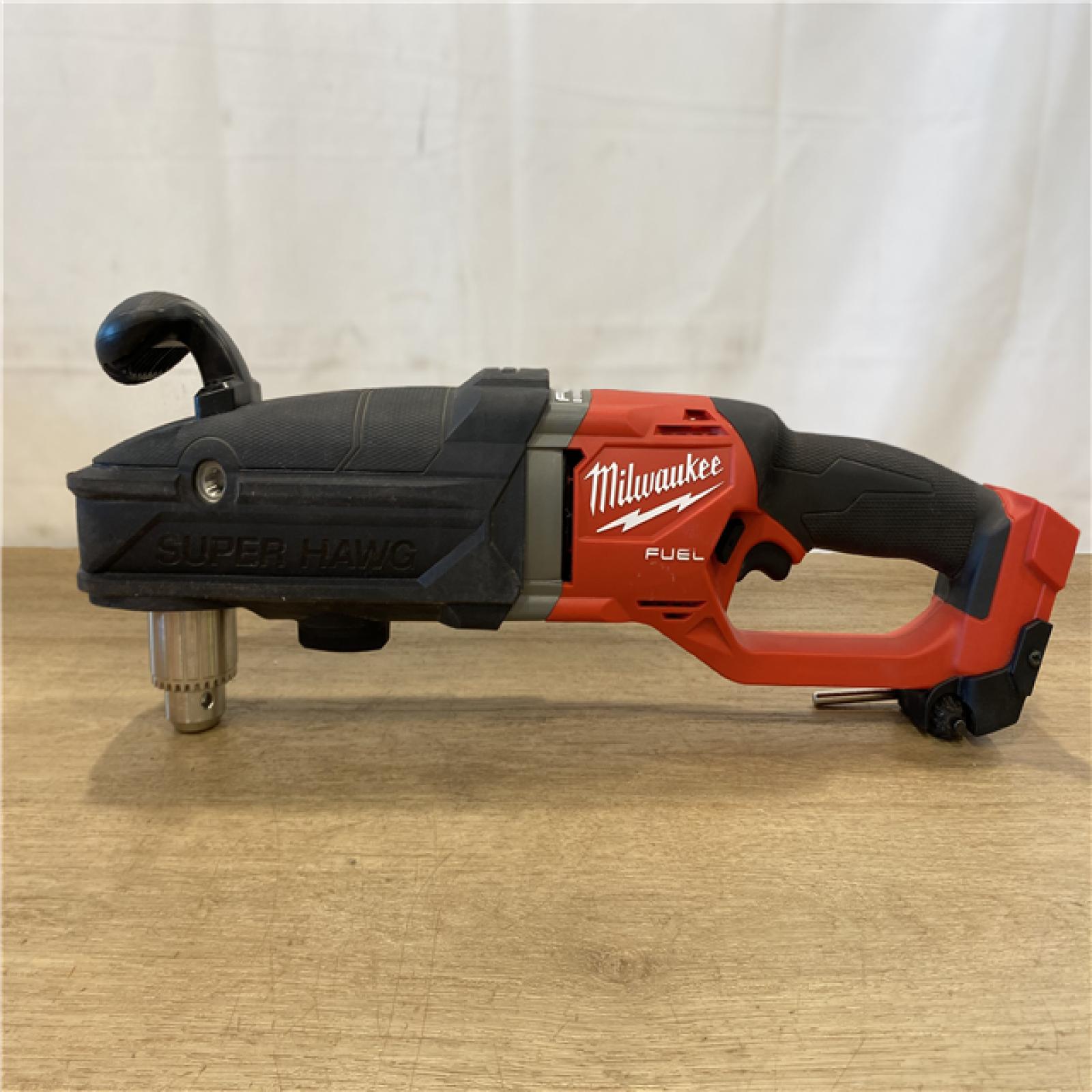 AS-IS Milwaukee FUEL 18V Lithium-Ion Brushless Cordless GEN 2 SUPER HAWG 1/2 in. Right Angle Drill (Tool-Only)