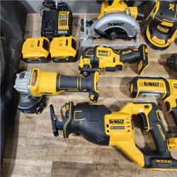 HOUSTON LOCATION - AS-IS DEWALT 8 TOOL COMBO KIT W/ (2) BATTERY & CHARGER