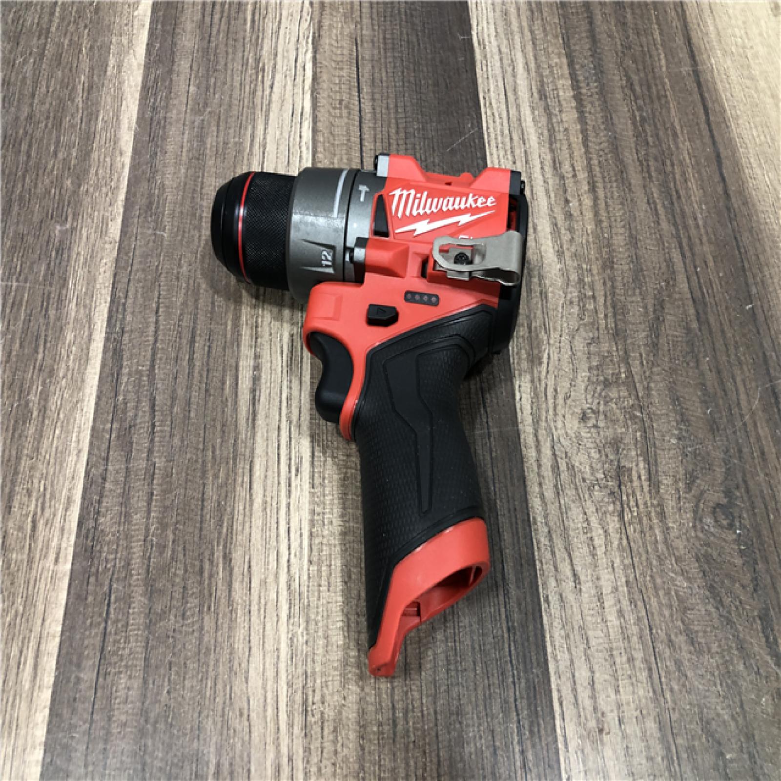 AS-IS Milwaukee  FUEL 12V Lithium-Ion Brushless Cordless 1/2 in. Hammer Drill (Tool-Only)