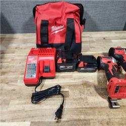 HOUSTON LOCATION - AS - IS Milwaukee 18-Volt Lithium-Ion Brushless Cordless Compact Hammer Drill/Impact Combo Kit