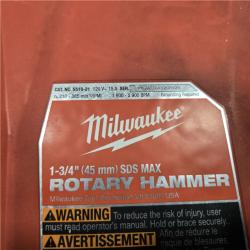 AS-IS Millwaukee 1-3/4 in. SDS-MAX Rotary Hammer
