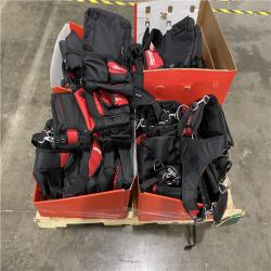 Dallas Location - NEW- Milwaukee General Contractor Work Waist Tool Belt with Suspension Rig(Lot Of 14)