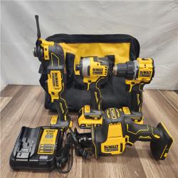 AS-IS- DeWalt 20V MAX ATOMIC Cordless Brushless 4-Tool Combo Kit