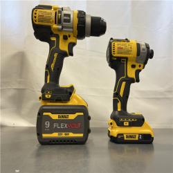 AS-IS - DEWALT 20V MAX Cordless Brushless Hammer Drill/Driver 2 Tool Combo Kit