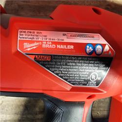 HOUSTON LOCATION - AS-IS (APPEARS LIKE NEW) Milwaukee M18 Fuel 18V Brushless 18-Gauge Brad Nailer 2746-20 (Bare Tool)