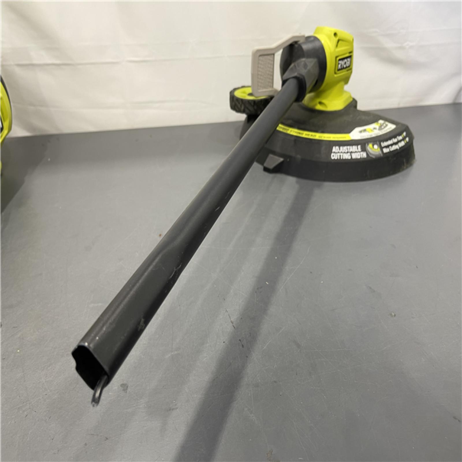 AS-IS - RYOBI ONE+ 18V Cordless String Trimmer/Edger and Jet Fan Blower Combo Kit