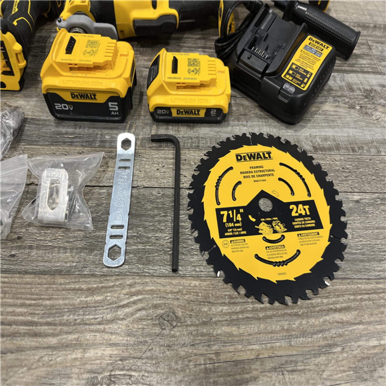 AS-IS DEWALT 20V MAX Lithium-Ion Cordless 6-Tool Combo Kit