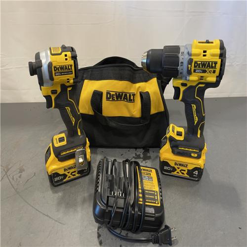 AS-IS - DEWALT 20V MAX XR Hammer Drill and ATOMIC Impact Driver 2 Tool Cordless Combo Kit