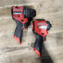 HOUSTON LOCATION - AS-IS Milwaukee 3497-22 12V Brushless Hammer Drill and Impact Driver Combo Kit