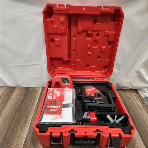 AS-IS - Milwaukee M12 12-Volt Lithium-Ion Cordless Green 250 ft. 3-Plane Laser Level Kit