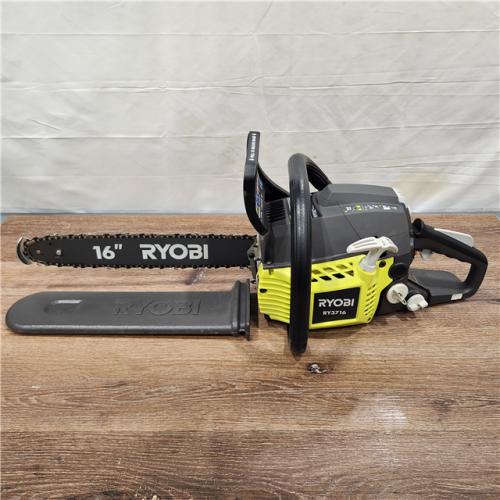 AS-IS RYOBI 16 in. 37cc 2-Cycle Gas Chainsaw with Heavy-Duty Case