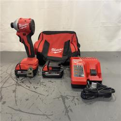 AS-IS- Milwaukee M18 Compact Brushless 1/4  Hex Impact Driver Kit