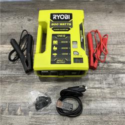 AS-IS RYOBI ONE+ 18V 800-Watt Max 12V Automotive Power Inverter with Dual USB Ports