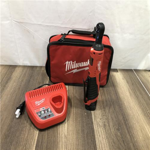 AS-IS Milwaukee M12 12V Lithium-Ion Cordless 3/8 in. Ratchet Kit