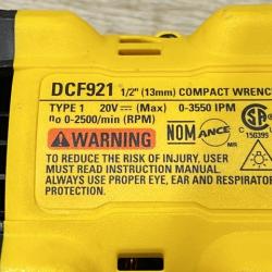 AS-IS DEWALT ATOMIC 20V MAX Lithium-Ion Cordless Brushless 1/2 in. Impact Wrench Kit