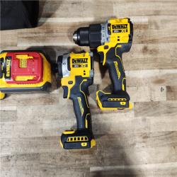 HOUSTON LOCATION - AS - IS DEWALT 20V Lithium-Ion Cordless 2-Tool Combo Kit with 20V/60V FLEXVOLT 9 Ah Battery  4 Ah Battery and Charger