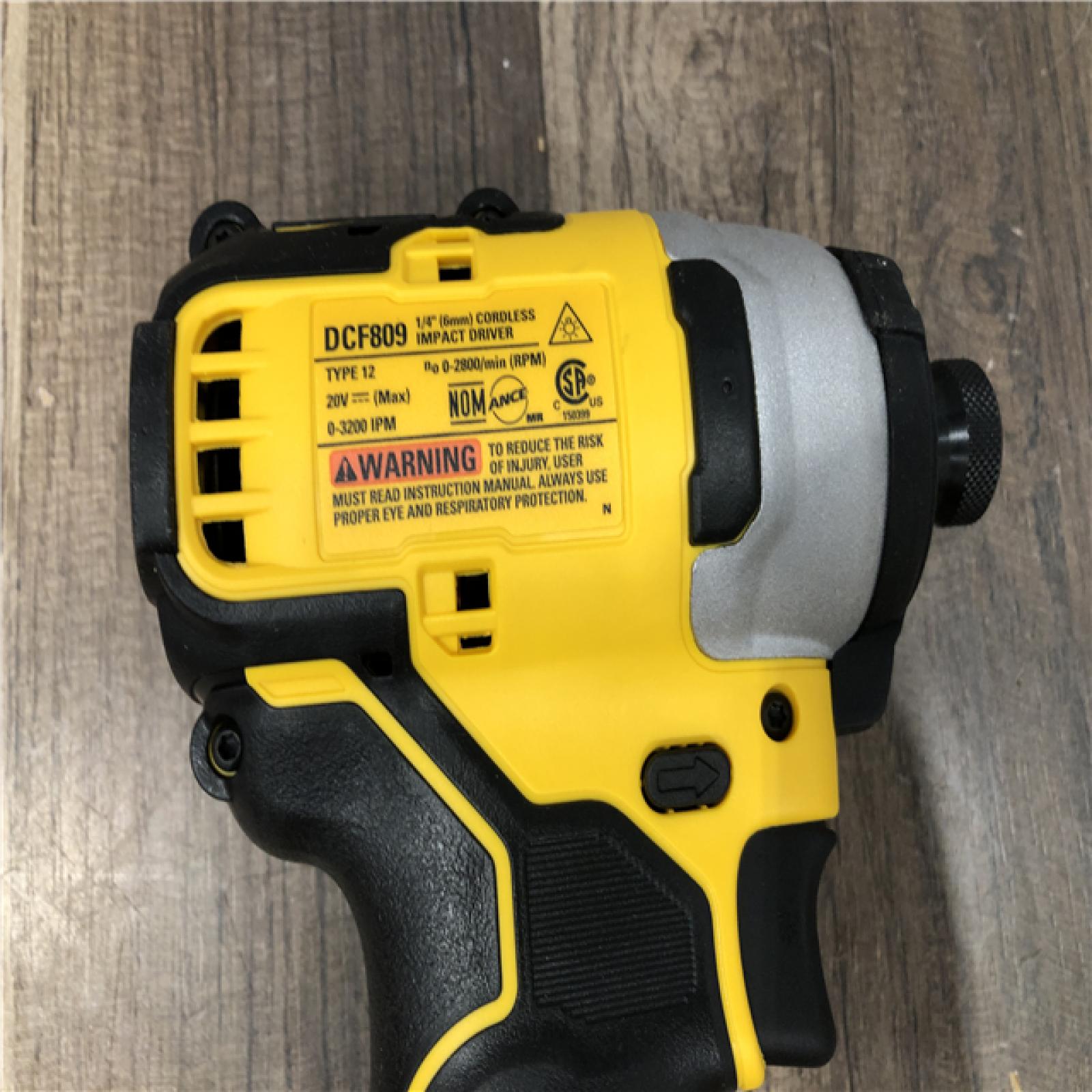 AS-IS  DEWALT ATOMIC 20V MAX Cordless Brushless Compact 1/4 in. Impact Driver (Tool Only)