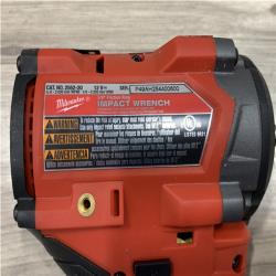 AS-IS Milwaukee FUEL 12V Lithium-Ion Brushless Cordless Stubby 3/8 in. Impact Wrench (Tool-Only)