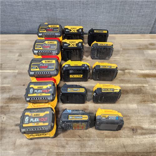 HOUSTON LOCATION - AS-IS DEWALT BATTERY PACK QTY - 15