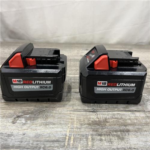 AS-IS Milwaukee 18-Volt Lithium-Ion High Output 6.0Ah Battery Pack (2-Pack)