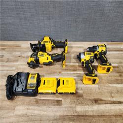 HOUSTON LOCATION - AS - IS DEWALT 2 TOOL COMBO KIT W/ (4) BATTERY & CHARGER