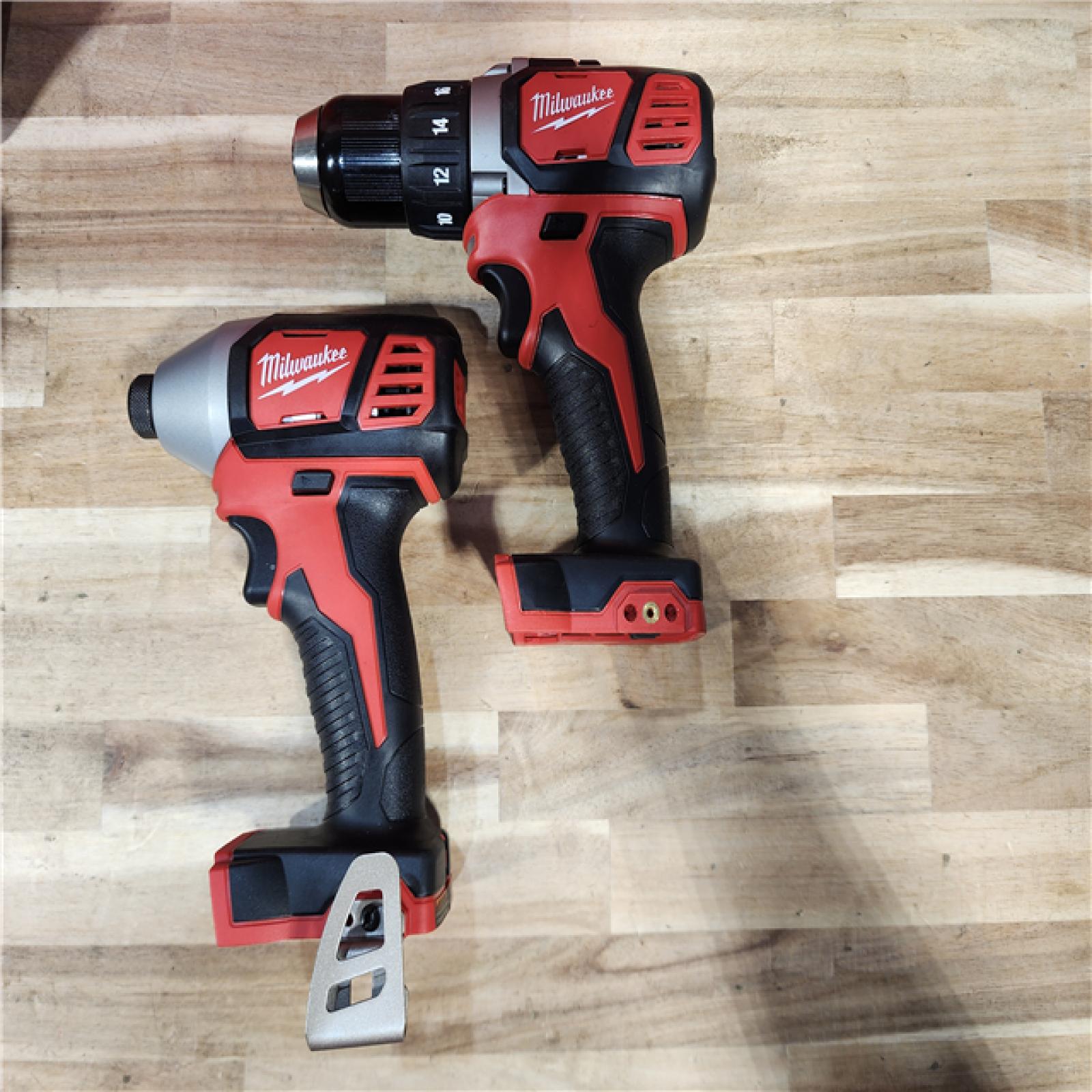 HOUSTON LOCATION - AS-IS Milwaukee 18V Lithium-Ion Cordless Drill Driver/Impact Driver Combo Kit