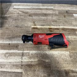 Houston Location AS-IS Milwaukee 12V Lithium-Ion Cordless 3/8 in. Ratchet (Tool-Only)