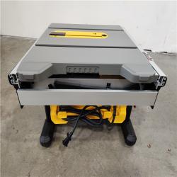 Phoenix Location NEW DEWALT 15 Amp Corded 8-1/4 in. Compact Jobsite Tablesaw with Compact Table Saw Stand