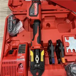 AS-IS Milwaukee M18 18V Lithium-Ion Cordless Short Throw PEX Press Tool Kit