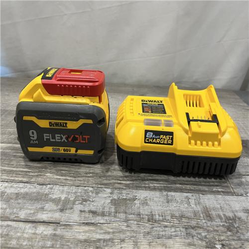 AS-IS DEWALT 20V/60V MAX FLEXVOLT Lithium-Ion 9.0Ah Battery and Charger Starter Kit