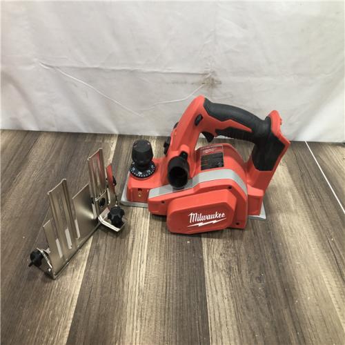 AS-IS Milwaukee M18 18V Lithium-Ion Cordless 3-1/4 in. Planer (Tool-Only)