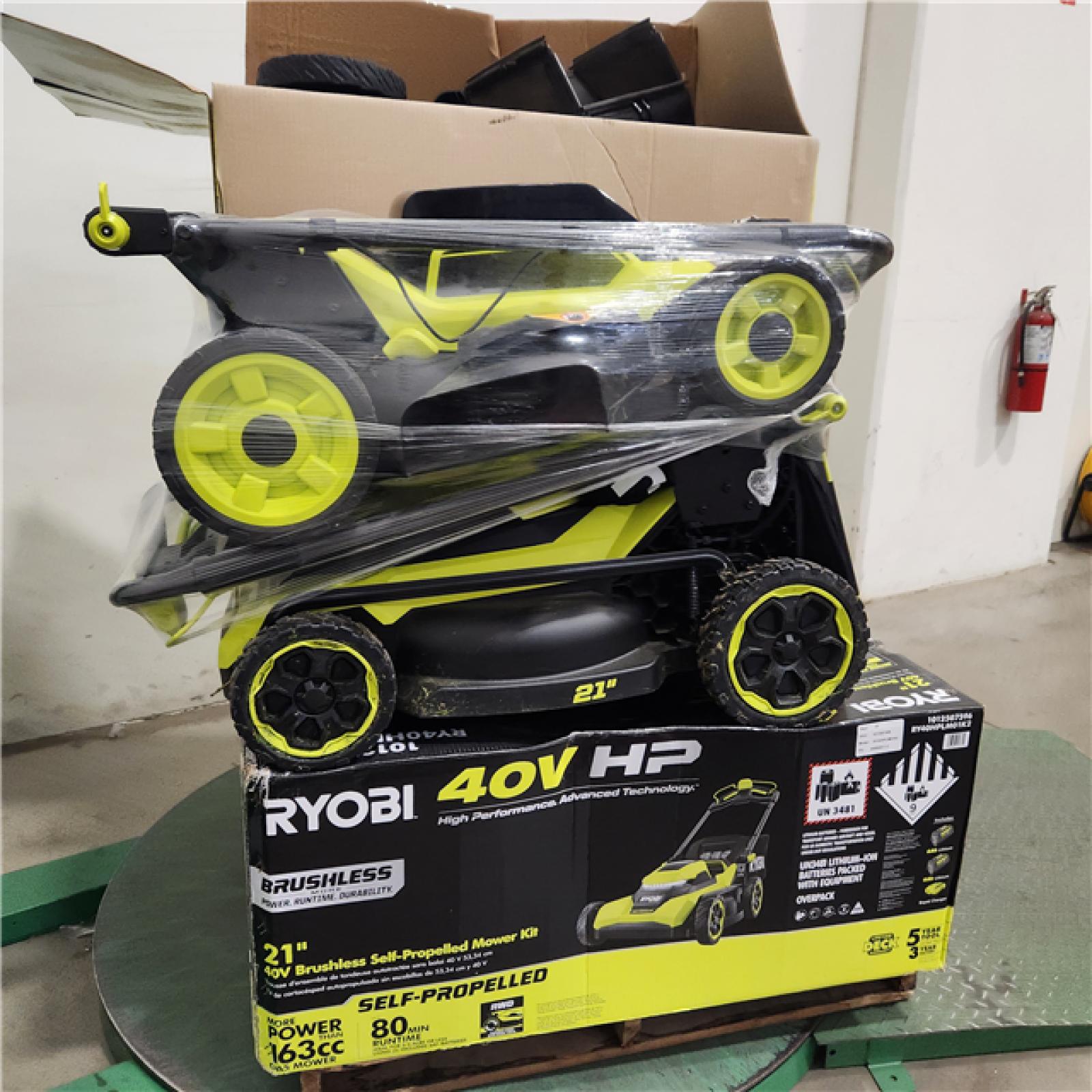 Dallas Location - As-Is Ryobi Lawn Mower Pallet