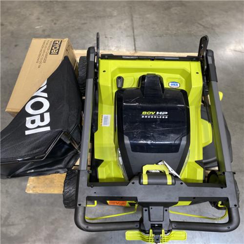 Dallas Location - As-Is RYOBI 80V HP 30 in.Lawn Mower with Battery and Charger