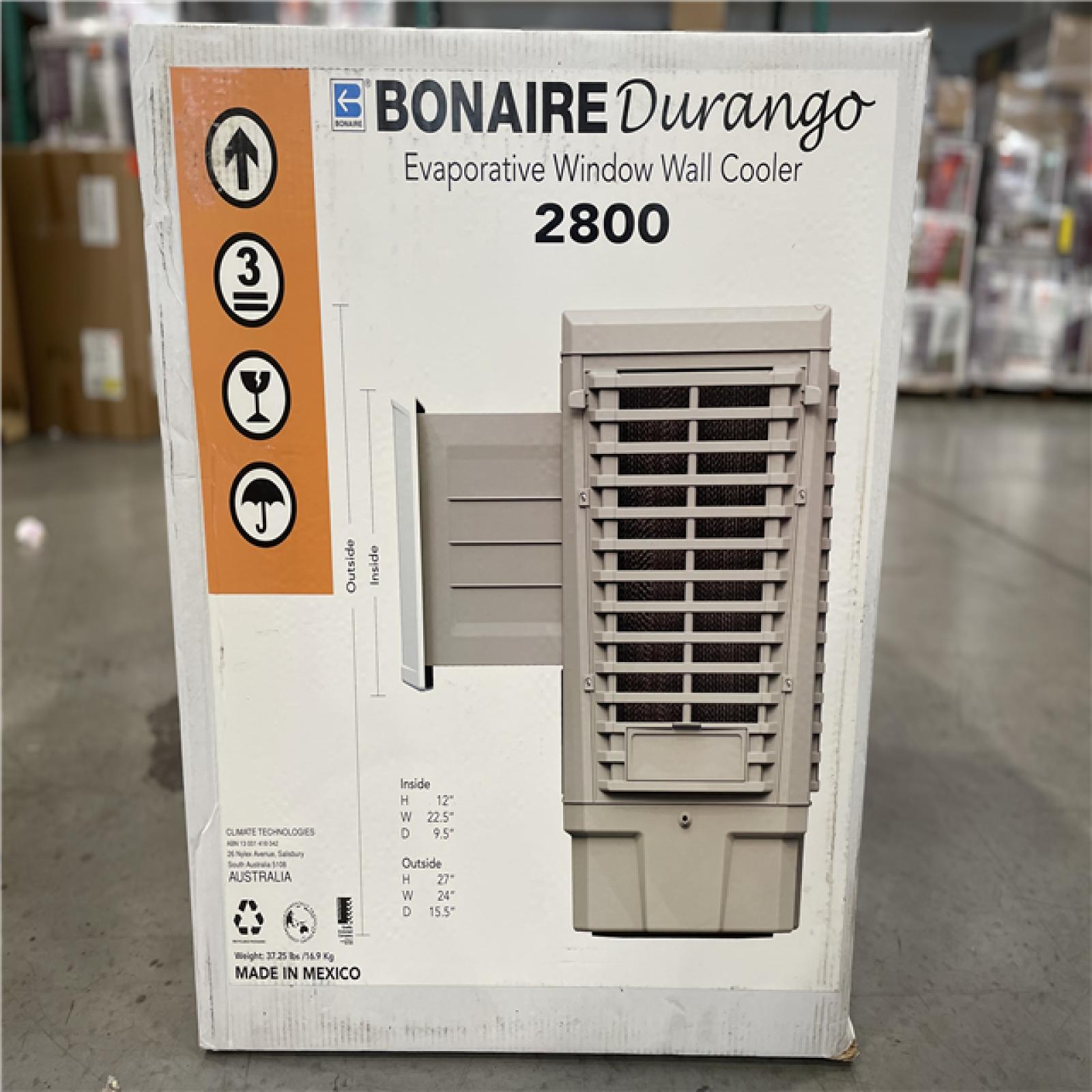 NEW!- Bonaire Durango 2800 CFM  110-Volt 3-Speed Window Evaporative Cooler for 600 sq. ft. with Motor Included