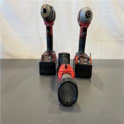 AS-IS - Milwaukee M18 18-Volt Lithium-Ion Cordless Combo Kit 7-Tool with 2-Batteries, Charger and Tool Bag