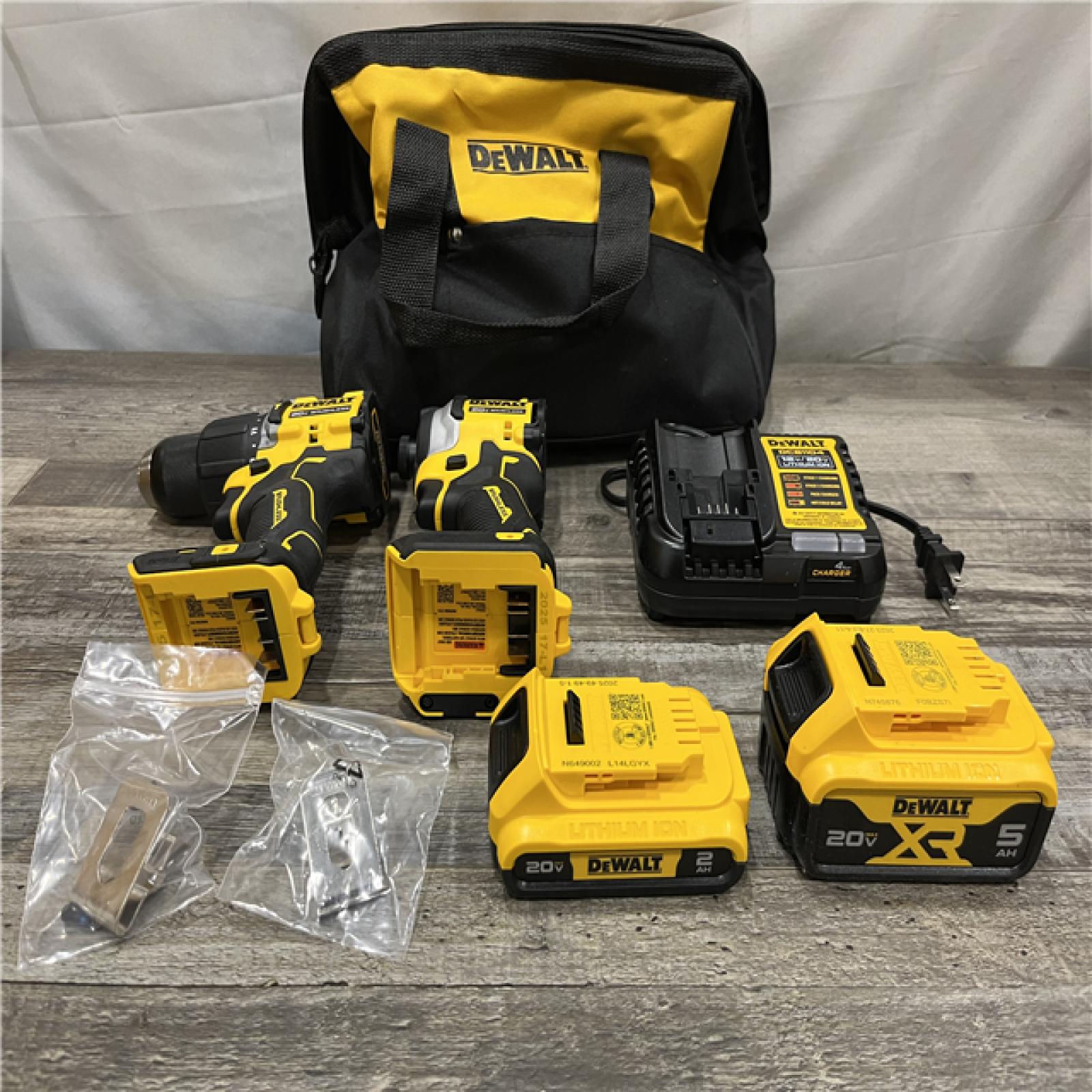 AS-IS DEWALT ATOMIC 20V MAX Lithium-Ion Cordless 2-Tool Combo Kit