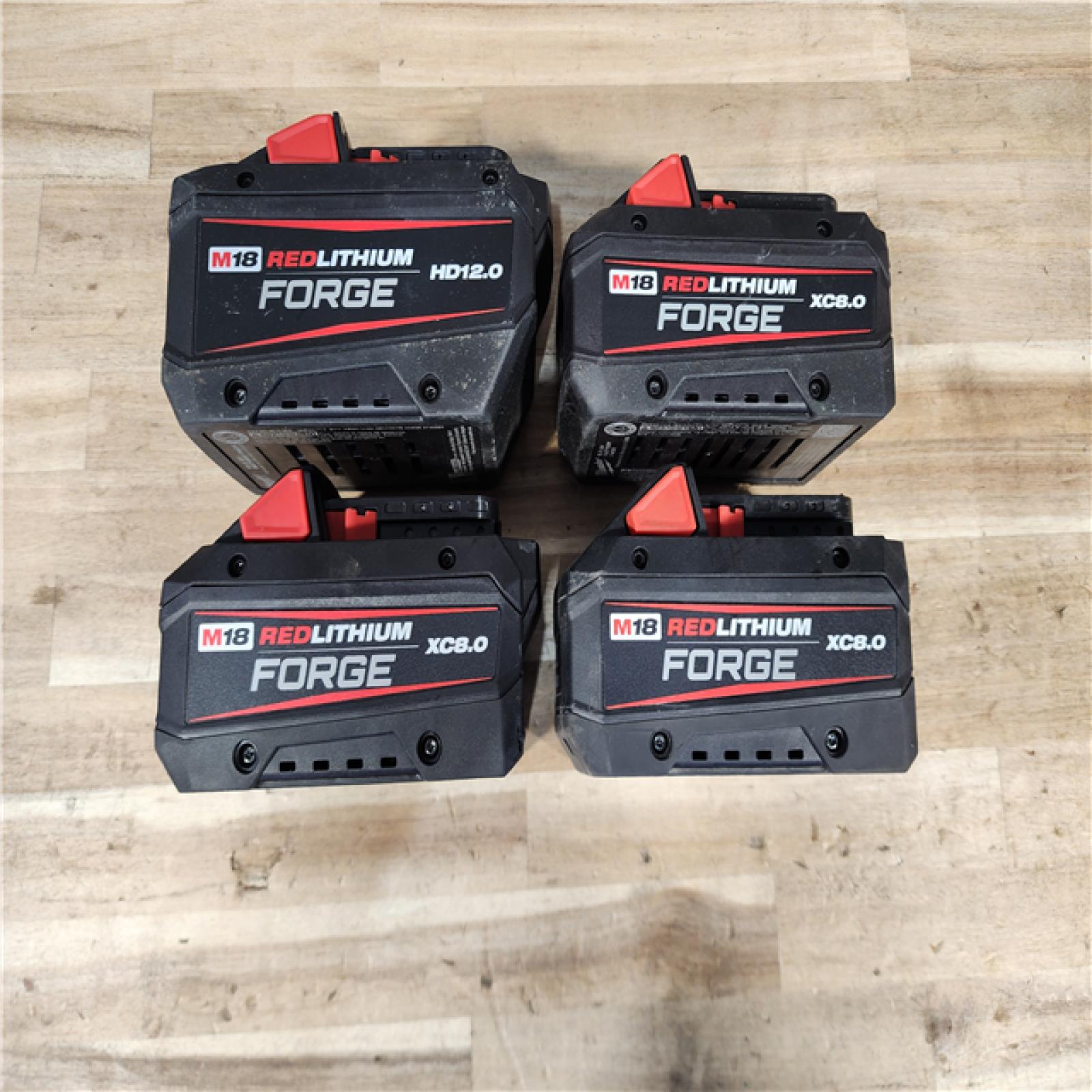 HOUSTON LOCATION - AS-IS MILWAUKEE FORGE BATTERY PACK QTY - 4