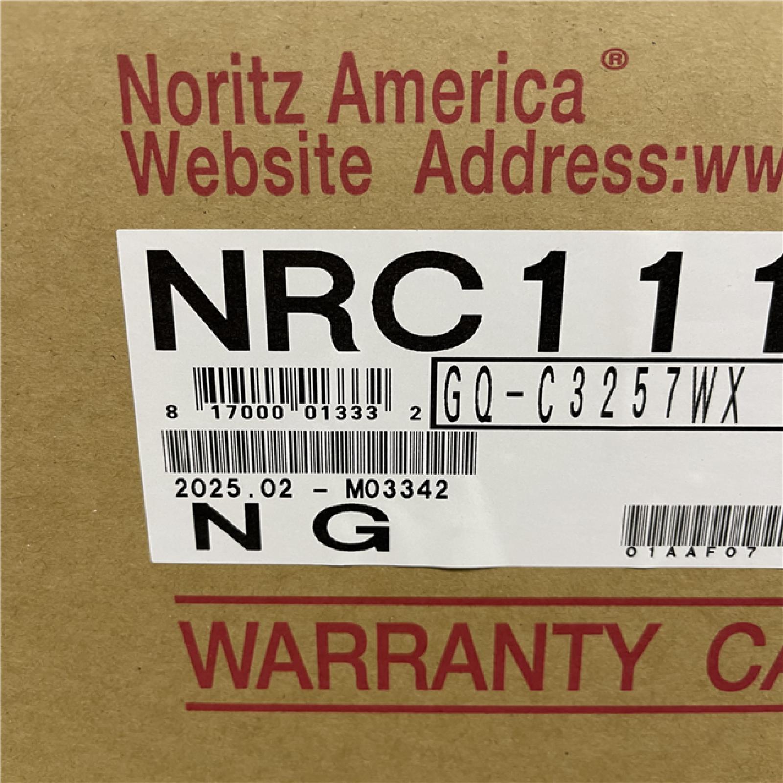 NEW!- Noritz America 199 MBH Outdoor Condensing Natural Gas Tankless Water Heater