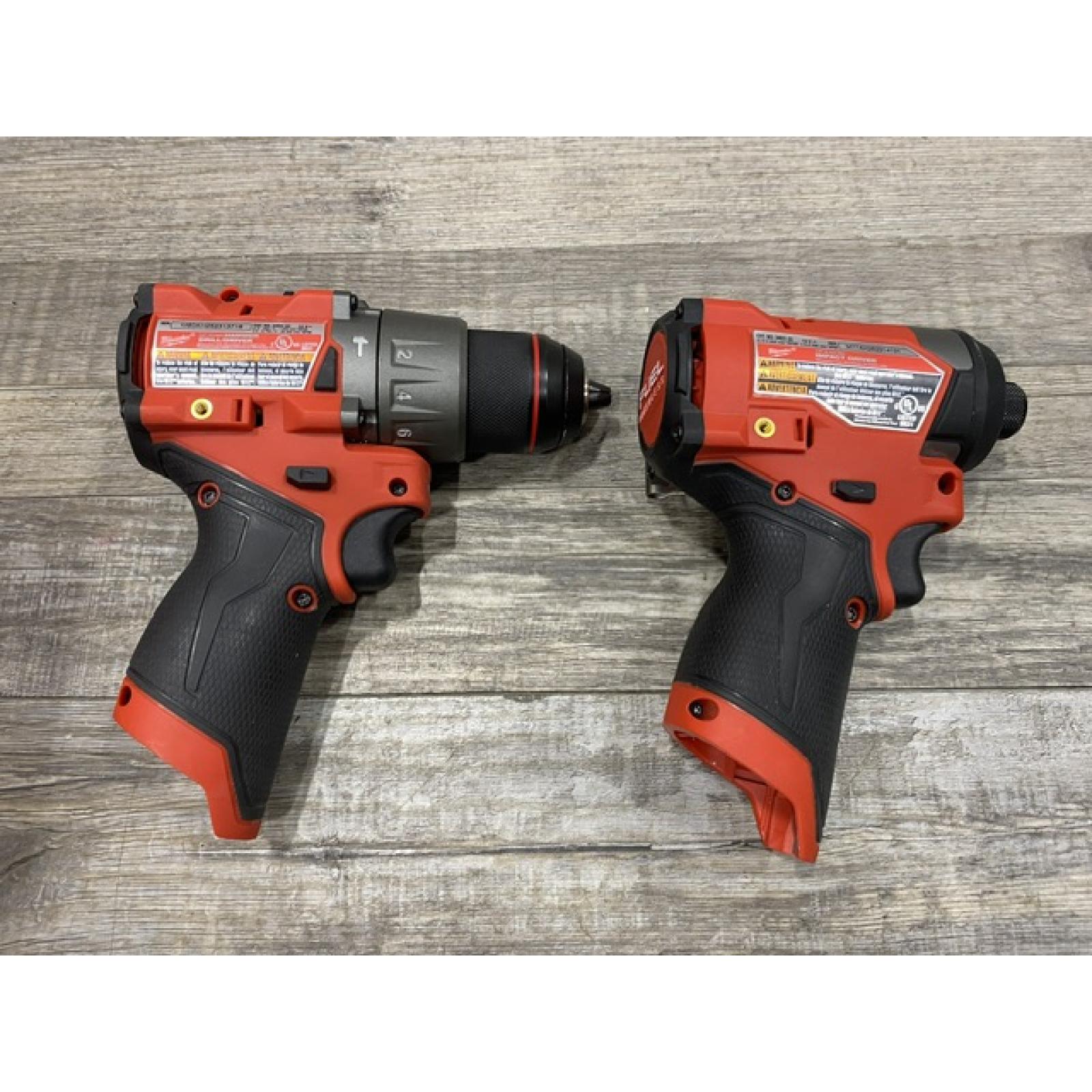 AS-IS Milwaukee FUEL 12-Volt Lithium-Ion Brushless Cordless Hammer Drill and Impact Driver Combo Kit