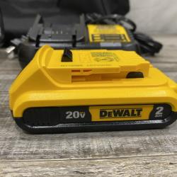 AS-IS DEWALT 20V MAX Lithium-Ion 15-Degree Electric Cordless Roofing Nailer Kit