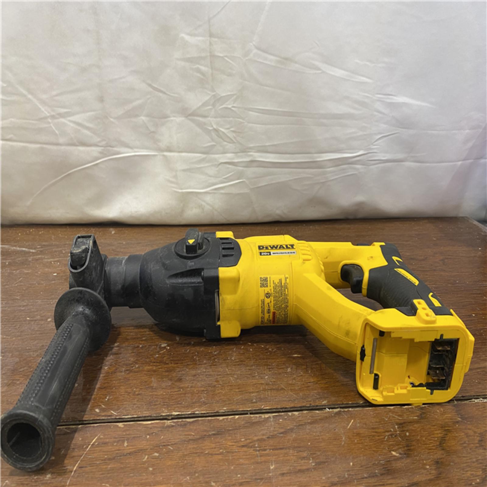 AS-IS DEWALT 20V MAX Cordless Brushless 1 in. SDS Plus D-Handle Concrete and Masonry Rotary Hammer (Tool Only)